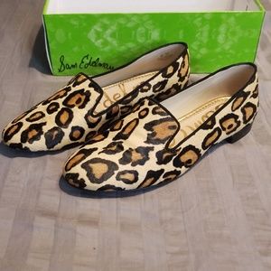 Sam Edelman Leopard Print Flats in Tan, Black, Brown
